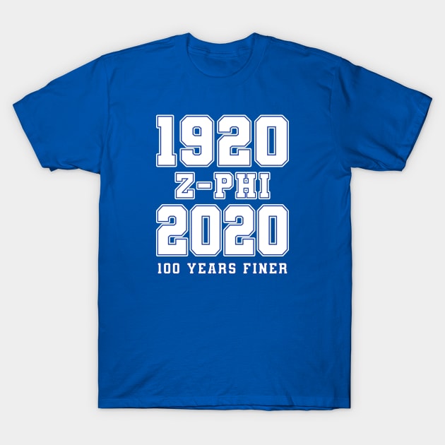 1920 - 2020 100 Years Finer Zeta White Gear T-Shirt by DrJOriginals